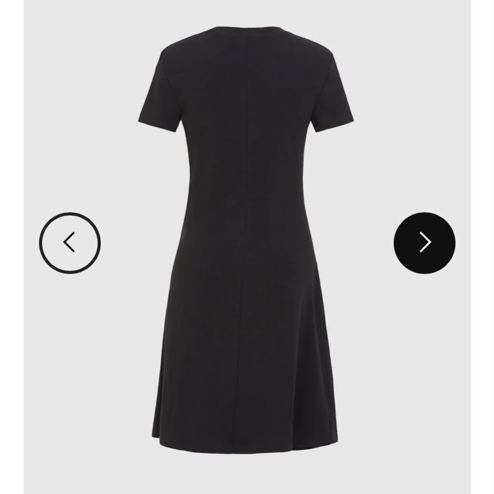 Urban Revivo Black Dress Size 6 Slit Side Nwt — image 2 of 6
